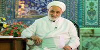 تصویری از قرائتی در مراسم امشب حسینیه امام خمینی (ره)