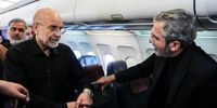 گپ و گفت سه نفره عراقچی، قالیباف با رئیس شرکت ملی نفت ایران در هواپیما/ علی باقری هم نشین همتی بود/ تصاویری از تیم مذاکره کننده ایرانی 