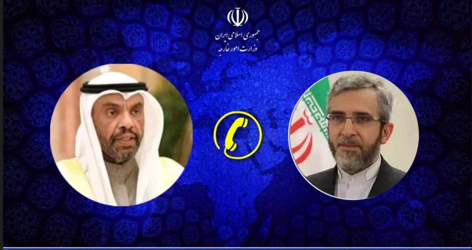 تماس تلفنی وزیر امور خارجه کویت با سرپرست وزارت امور خارجه ایران و ابلاغ مراتب تسلیت و همدردی