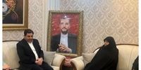 مخبر با خانواده شهید امیرعبداللهیان دیدار کرد