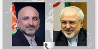 تبریک ظریف به وزیر خارجه افغانستان