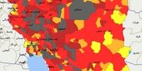 نقشه هولناک کرونایی ایران/ وضعیت فوق خطرناک شد!