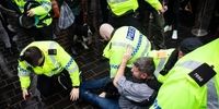 درگیری پلیس با معترضان به محدودیت‌های کرونایی در انگلیس