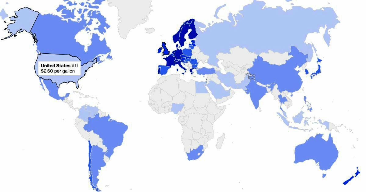 آیا بنزین براى ایرانی‌ها ارزان است؟ + نقشه جهان و قیمت