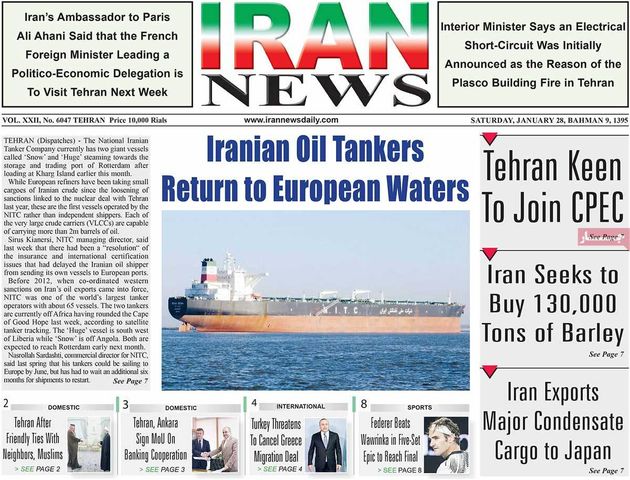 صفحه اول روزنامه های شنبه 9 بهمن