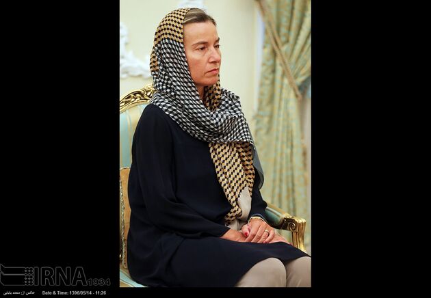 دیدار فدریکا موگرینی با حسن روحانی
