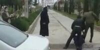 برخورد با یک جانباز توسط ماموران ناجا مقابل شهرداری بابلسر
