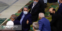 تصویری از وزیر روحانی در کنار معاون رئیسی در نماز عید فطر