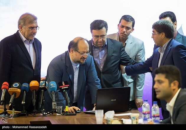 مراسم رونمایی از پایگاه اطلاع‌رسانی ستاد انتخاباتی روحانی