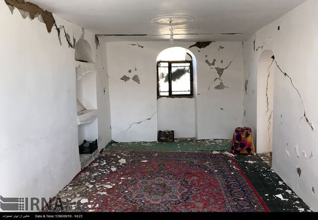 تصاویر تخریب خانه‌ها قدیمی در جریان زلزله کرمان