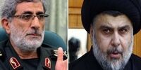 دیدار مقتدی صدر با سردار قاآنی/ محور گفتگوهایشان چه بود؟