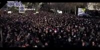 فیلم | اشک‌های بی‌امان رهبر انقلاب در نماز بر پیکر حاج قاسم 