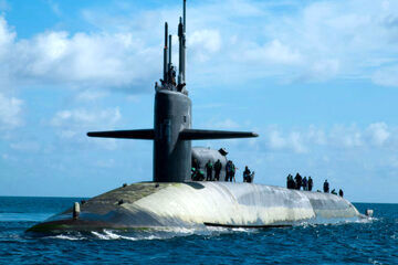 تصاویر پربازدید از زیردریایی هسته ای ارتش آمریکا با قابلیت حمل صدها موشک کروز