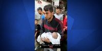 یک نوزاد فلسطینی امروز در رفح شهید شد+ فیلم