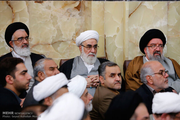 مراسم ترحیم آیت الله هاشمی رفسنجانی در مسجد اعظم قم
