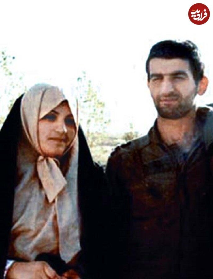 عکس قدیمی از شهید بابایی در کنار همسرش 2