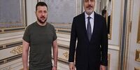 دیدار و گفتگوی وزیر خارجه ترکیه با زلنسکی