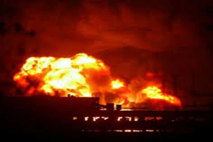آتش سوزی و وقوع انفجار در یک انبار مهمات وزارت دفاع اوکراین + فیلم