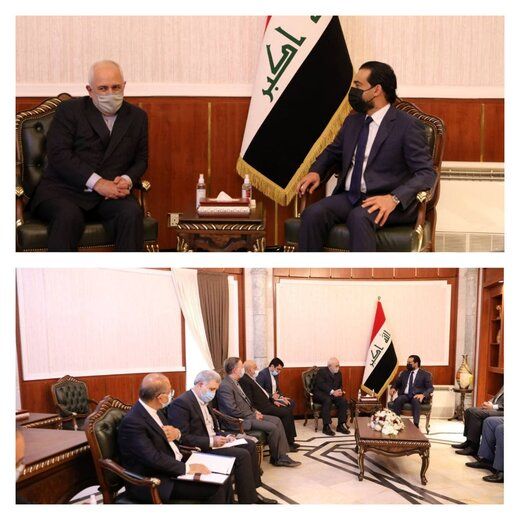 ظریف با رئیس مجلس عراق دیدار کرد