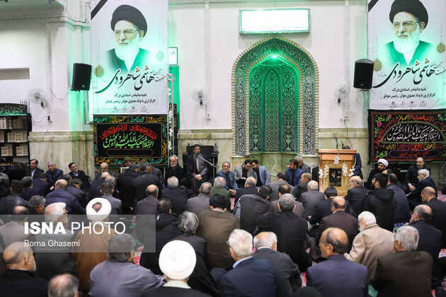 مراسم ختم هاشمی شاهرودی در مسجد ارگ