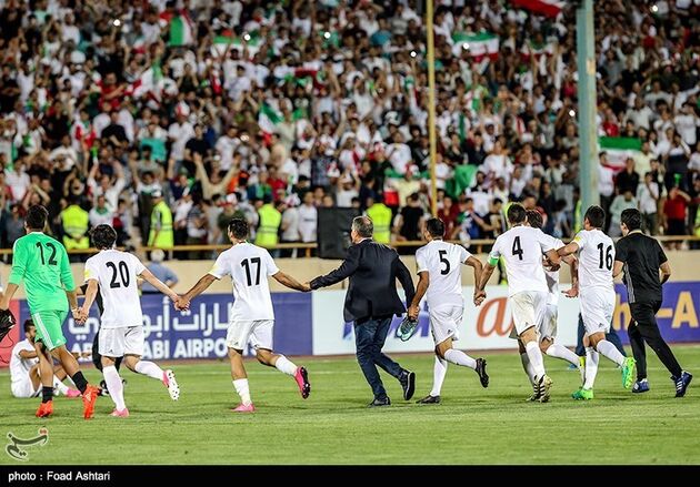 جشن صعود تیم ملی فوتبال به جام جهانی روسیه
