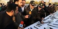 سلاح های کشف شده از اراذل تهران + عکس