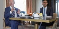دیدار کوتاه بایدن با سوناک خبرساز شد