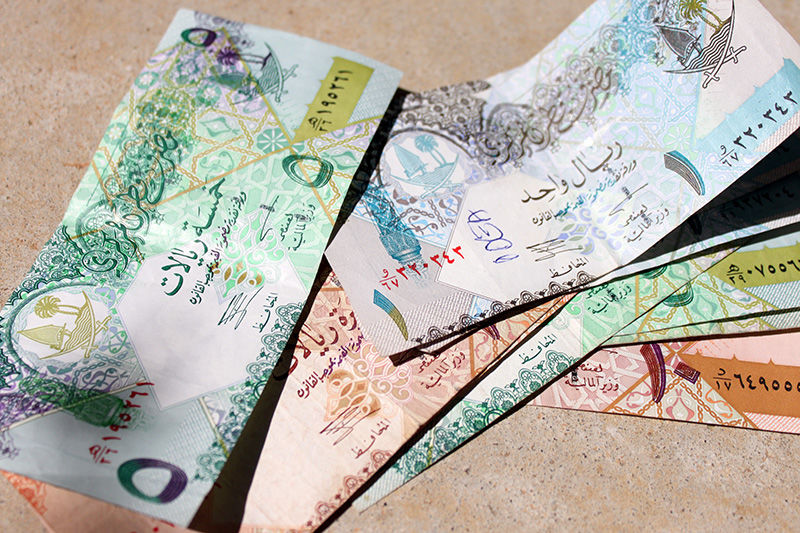 کاهش قیمت ریال قطر در بازار ارز تهران