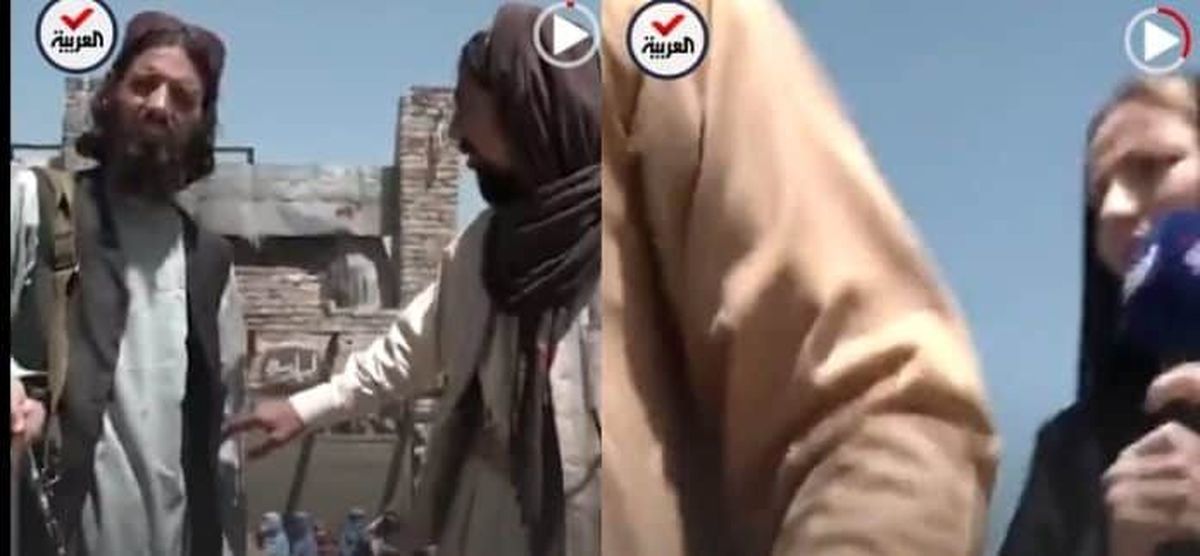 شلاق زدن زن خبرنگار توسط طالبان !+فیلم