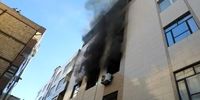آتش‌سوزی یک مجتمع تجاری مسکونی در نیشابور + جزئیات