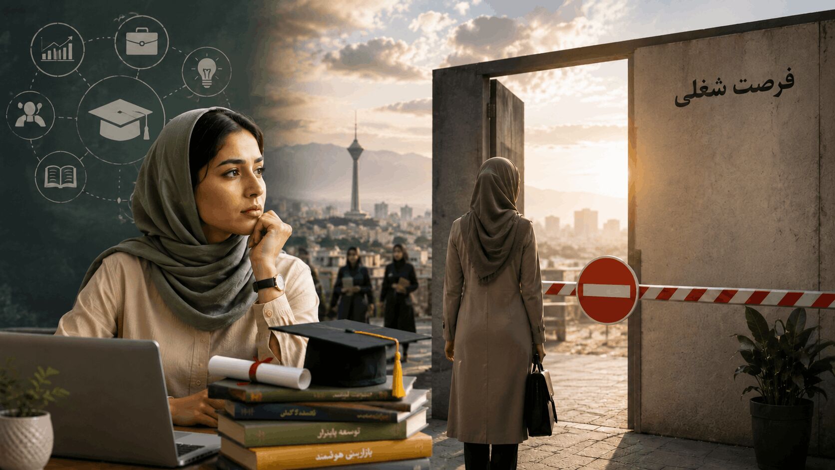 تصویری نگران‌کننده از اشتغال زنان در ایران؛ رسیدن زنان به برابری اقتصادی 129 سال دیگر زمان می‌برد | چرا سرمایه انسانی زنان ایران به قدرت اقتصادی تبدیل نمی‌شود؟  