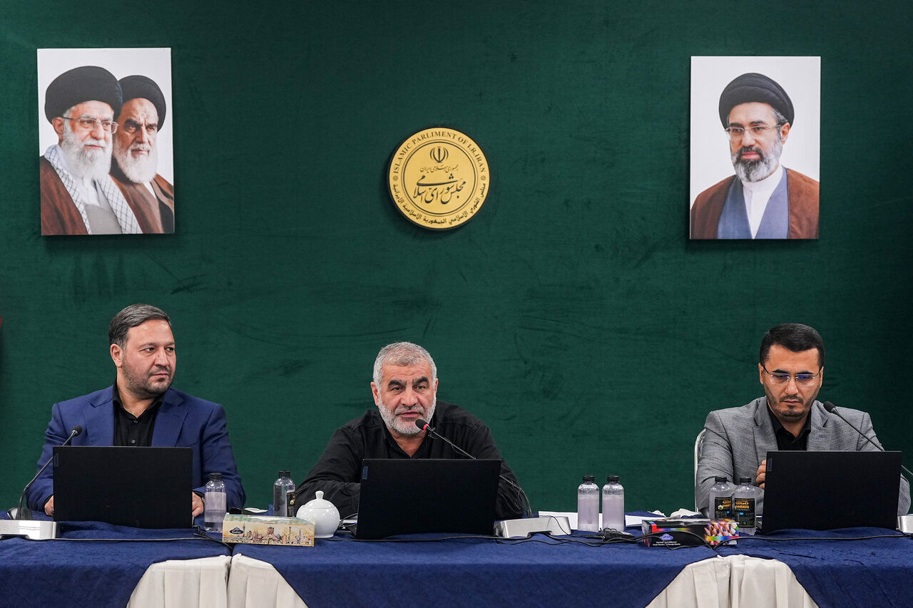 تصاویر نشست مجازی مجلس دوازدهم/ فضای جلسه وبیناری با حضور وکلای بهارستان/ خانم نماینده هم در جایگاه هیات رییسه حضور داشت