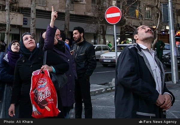 واکنش مردم به شلیک پدافند هوایی در تهران