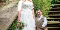 مراسم ازدواج مرد 91 سانتی با زن قدبلند زیبا + عکس
