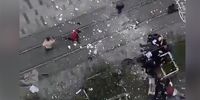 لحظه وقوع انفجار مهیب در میدان تقسیم استانبول+فیلم