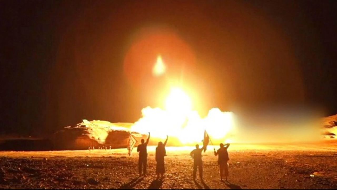 نخستین عکس از حمله شدید موشکی به آرامکو عربستان