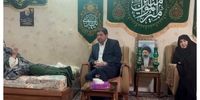 عیادت مخبر از مادر شهید رئیسی