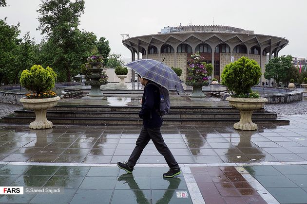 بارش باران تهران