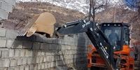 تخریب ۱۳ ویلا در حاشیه رود چالوس
