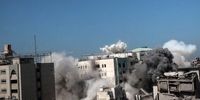 لحظه منفجر کردن ساختمان دانشگاه غزه +عکس و فیلم