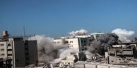  لحظه منفجر کردن ساختمان دانشگاه غزه +عکس و فیلم
