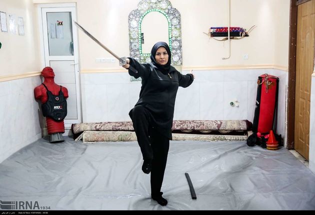 زنان موفقی ایرانشهری؛ «آمنه اربابی» ورزشکار و مربی وشوو(عکس-اکبر توکلی)