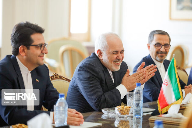 تصاویر دیدار «استف بلاک» و جوادظریف و هیئت‌های همراه