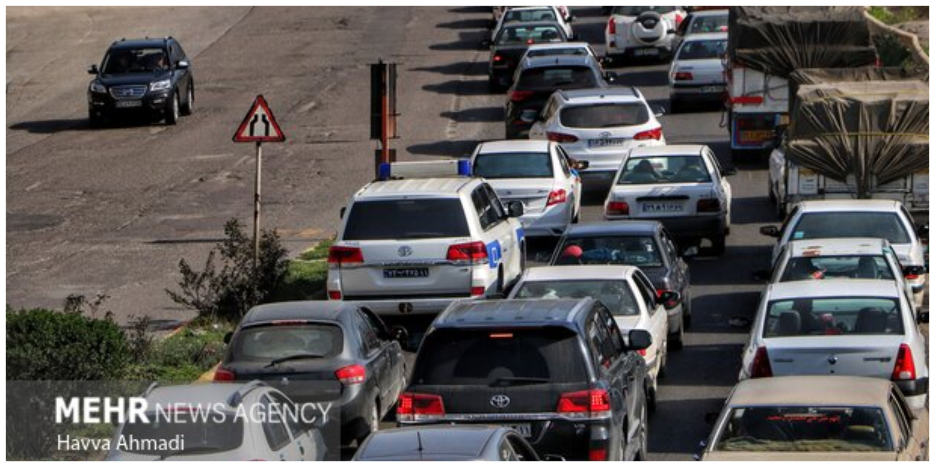 وضعیت ترافیکی در کشور/ ترافیک سنگین در محور کرج- چالوس