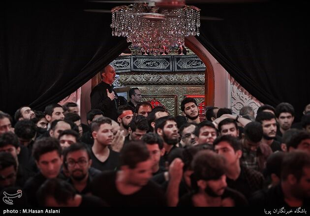 عزاداری شب عاشورای حسینی در امامزاده علی‌اکبر چیذر