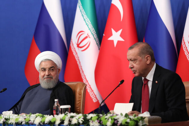 نشست سه‌جانبه تهران با حضور روحانی، پوتین و اردوغان