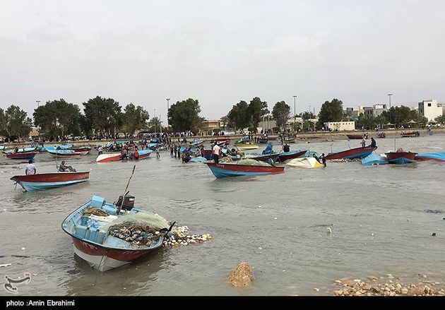 شبه سونامی در بندر دیر