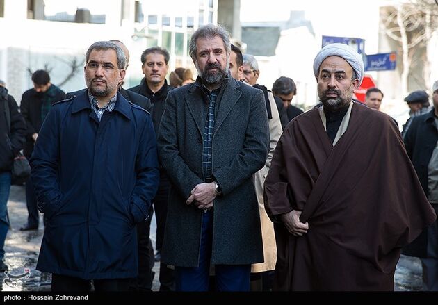 مراسم تشییع پیکر رضا مقدسی