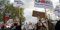 معترضان به فروش سلاح به اسرائیل مقابل پارلمان بریتانیا تظاهرات کردند