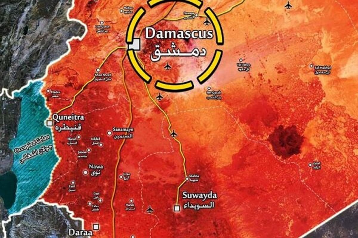  فوری؛ شنیده شدن صدای انفجارهایی در آسمان دمشق
 